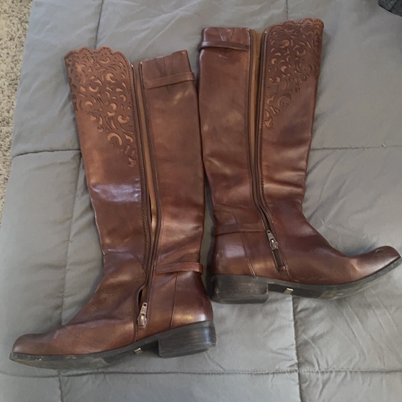 Brown Leather Giani Bini boots - Picture 2 of 2